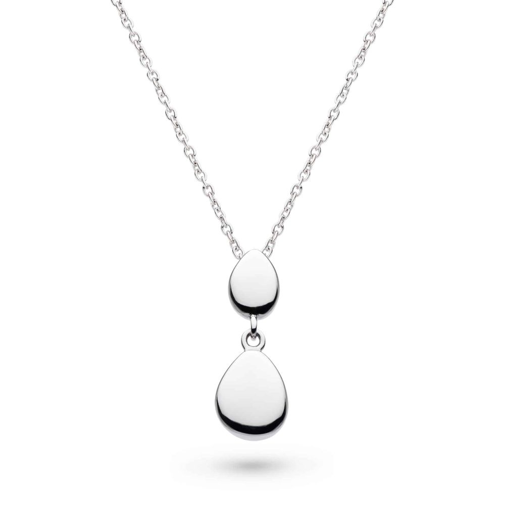 Kit Heath Coast Pebbles Double Droplet 18" Necklace 90186RP276123