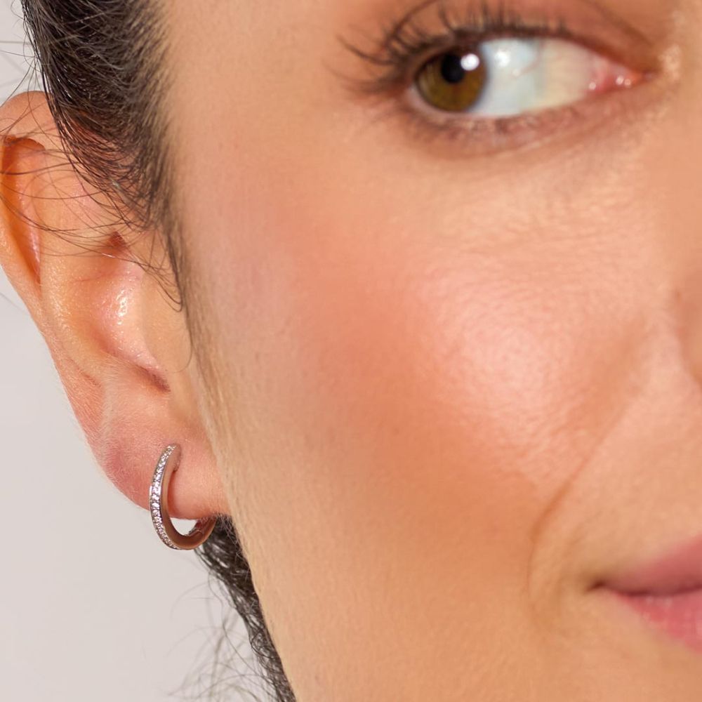 Kit Heath Revival Classic Glitz Hinged Hoop Earrings 50428CZ276093