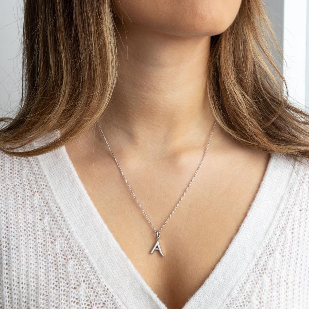 Kit Heath Signature Skript Capital A 18" Necklace 9198RPA276139