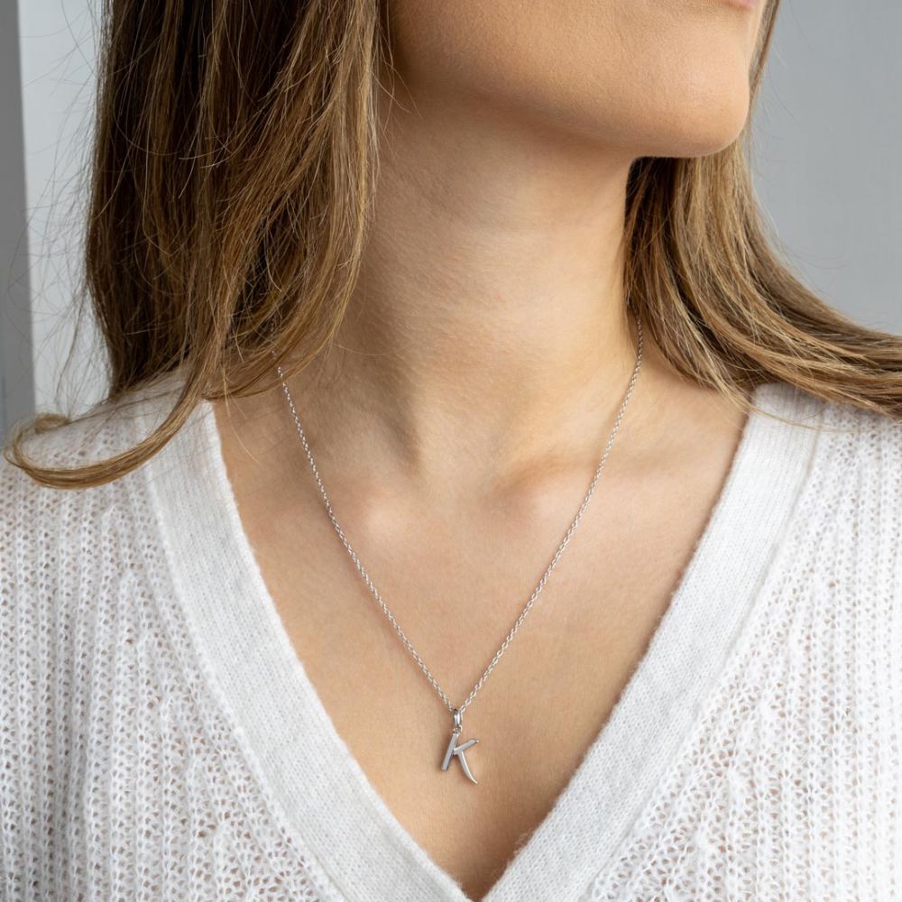 Kit Heath Signature Skript Capital K 18" Necklace 9198RPK276148