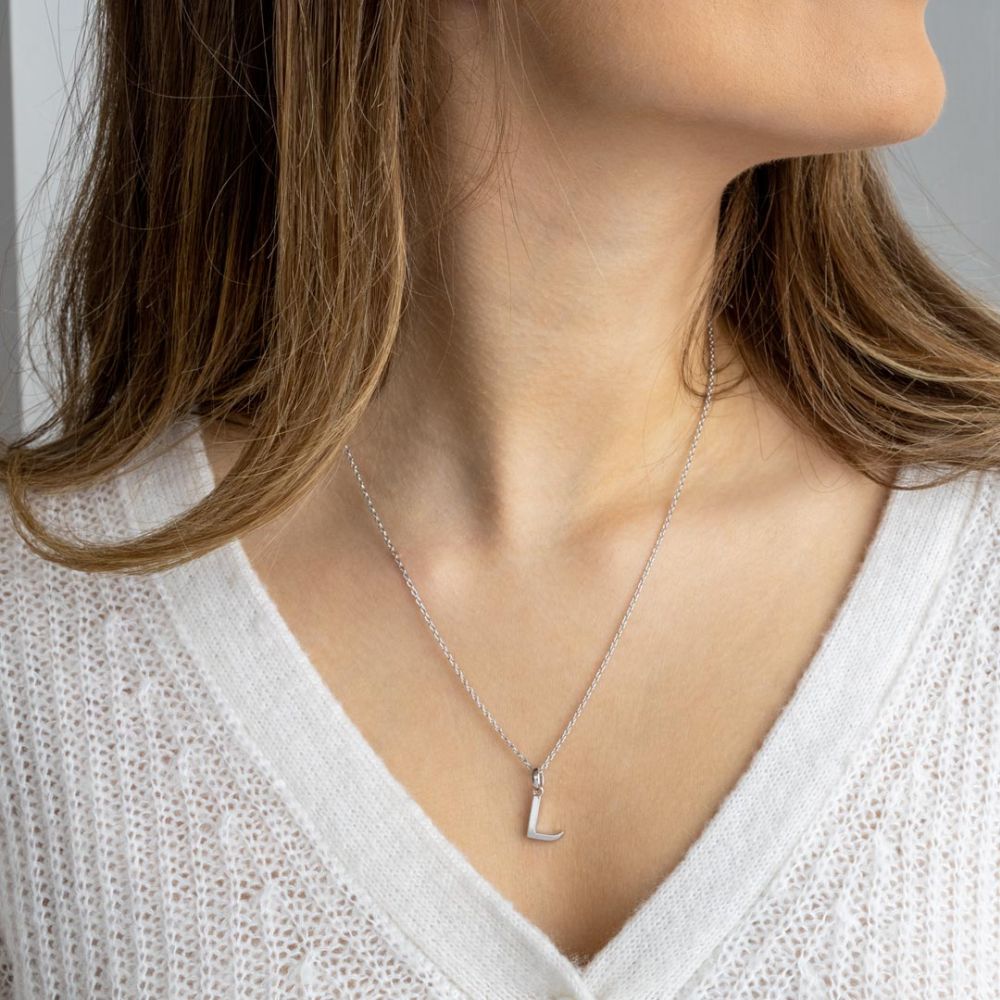 Kit Heath Signature Skript Capital L 18" Necklace 9198RPL276149