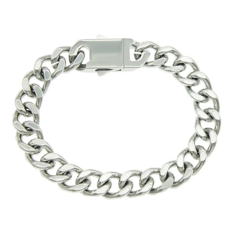 Mens Stainless Steel 7" Curb Bracelet