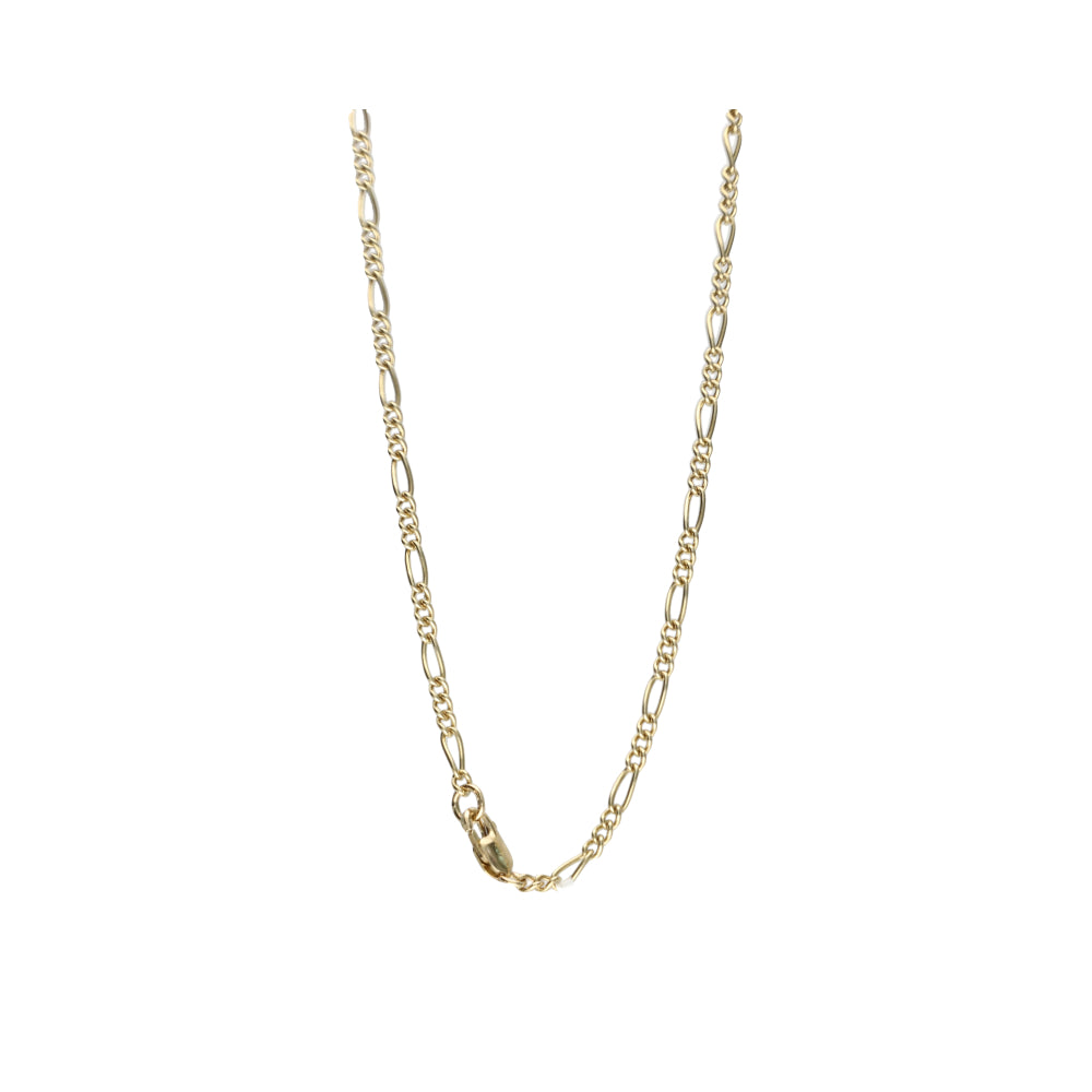Pre-Owned 9ct Yellow Gold Figaro Chain