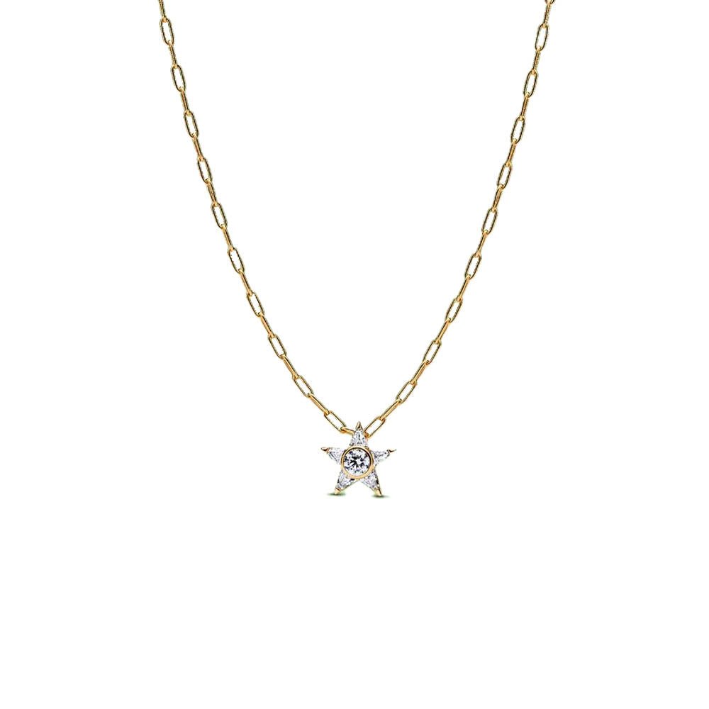 PANDORA 14k Sparkling Star Pendant Necklace 365090C01-45365090C01-45