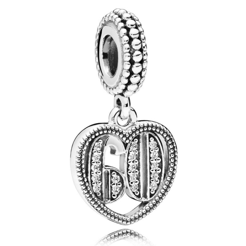 PANDORA 60th Celebration Dangle Charm 797265CZ