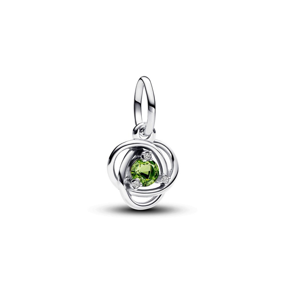 PANDORA August Birthstone Eternity Circle Dangle Charm 793125C08