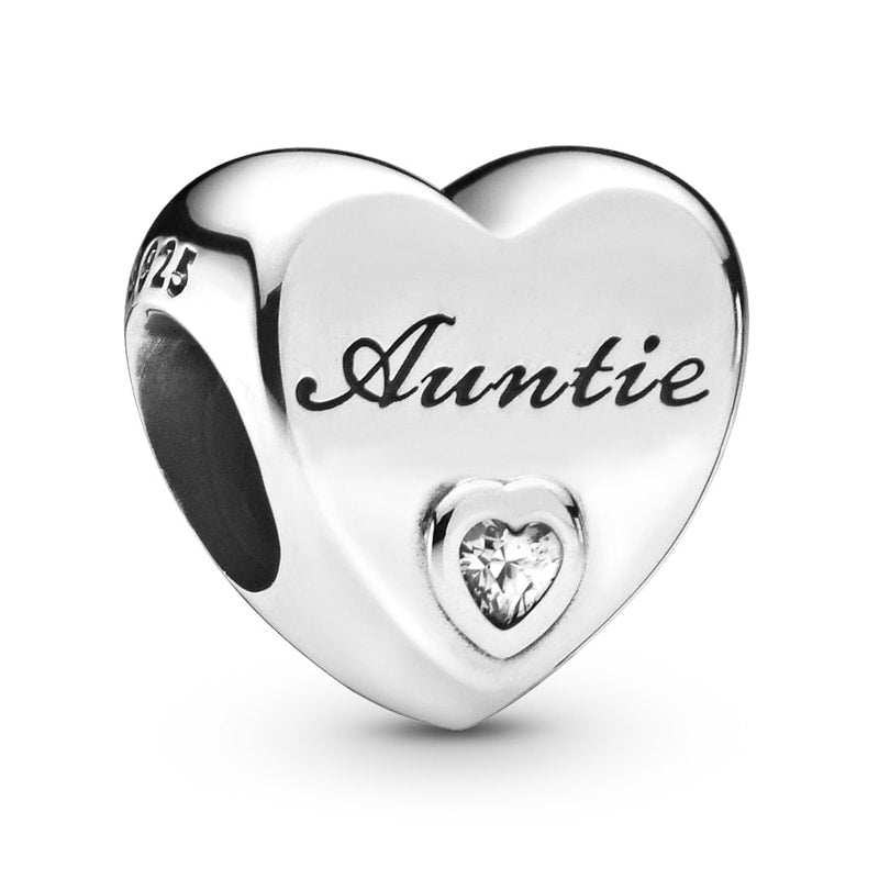 PANDORA Auntie Love Heart Charm 798261CZ