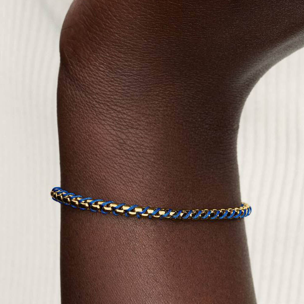 PANDORA Blue Cord Box Chain Bracelet 563816C02563816C02