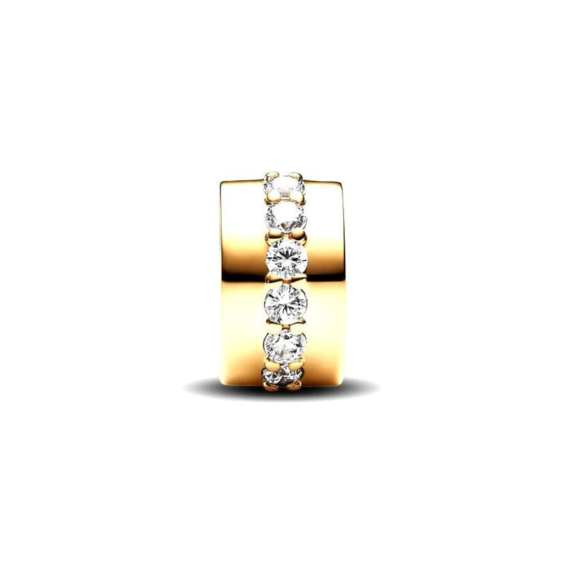 PANDORA Clear Sparkling Row Clip Charm 761972C01270599
