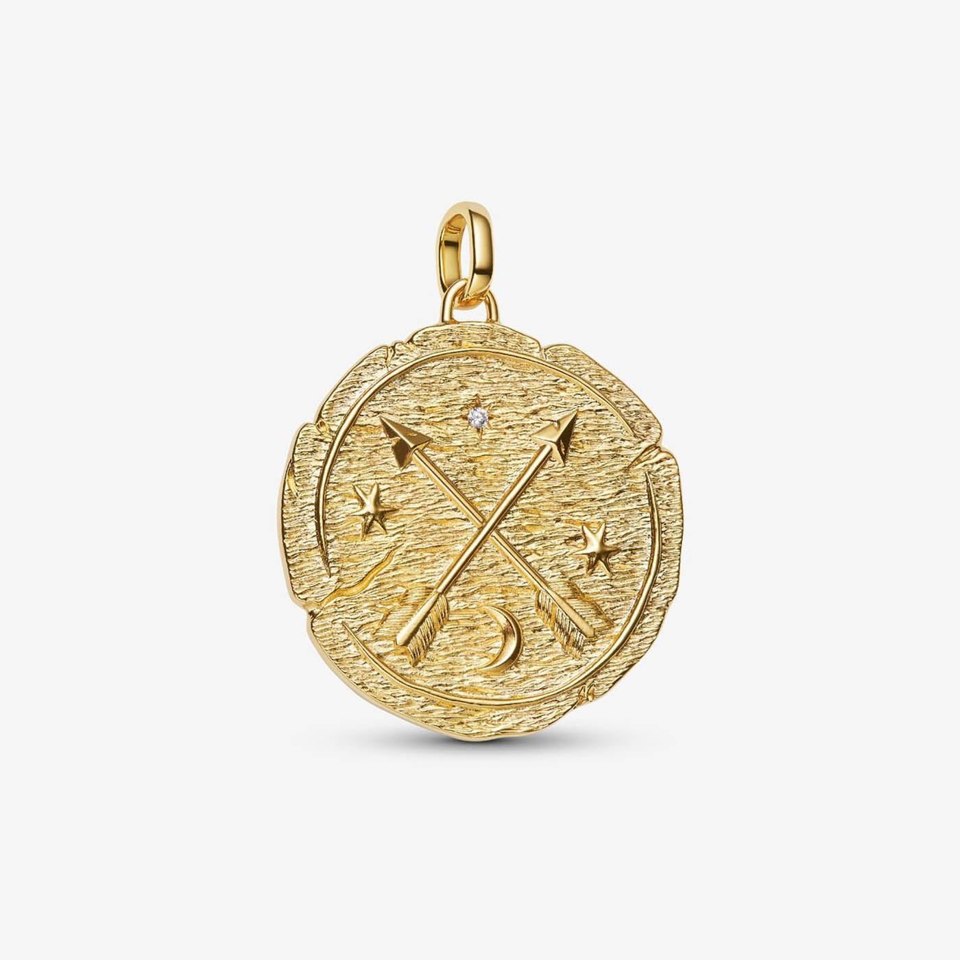 PANDORA Crossing Arrows Oversized Medallion Charm 764084C01276327