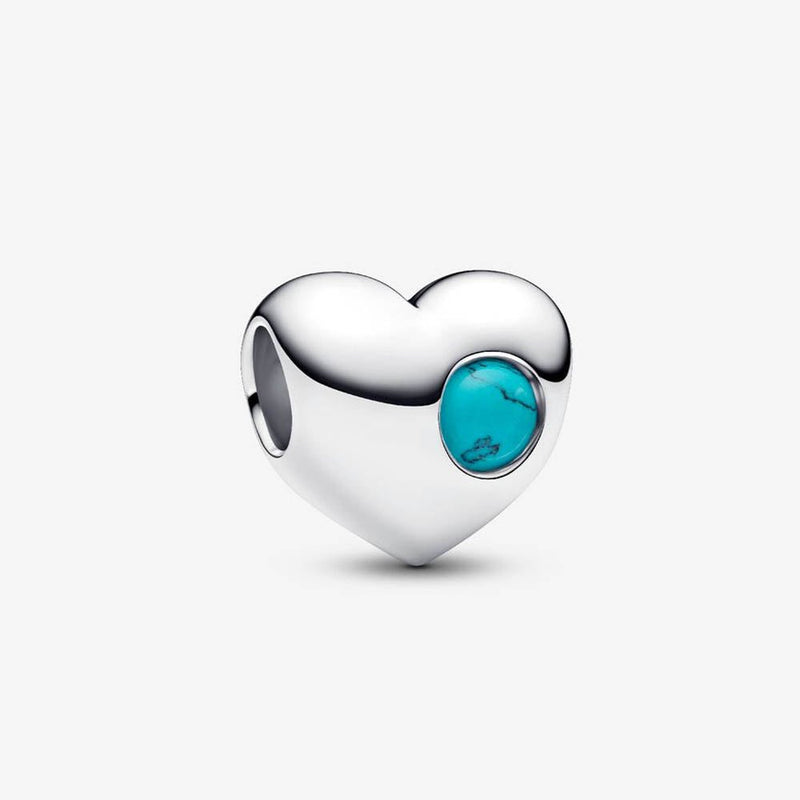 PANDORA December Birthstone Heart Charm 794161C12276366