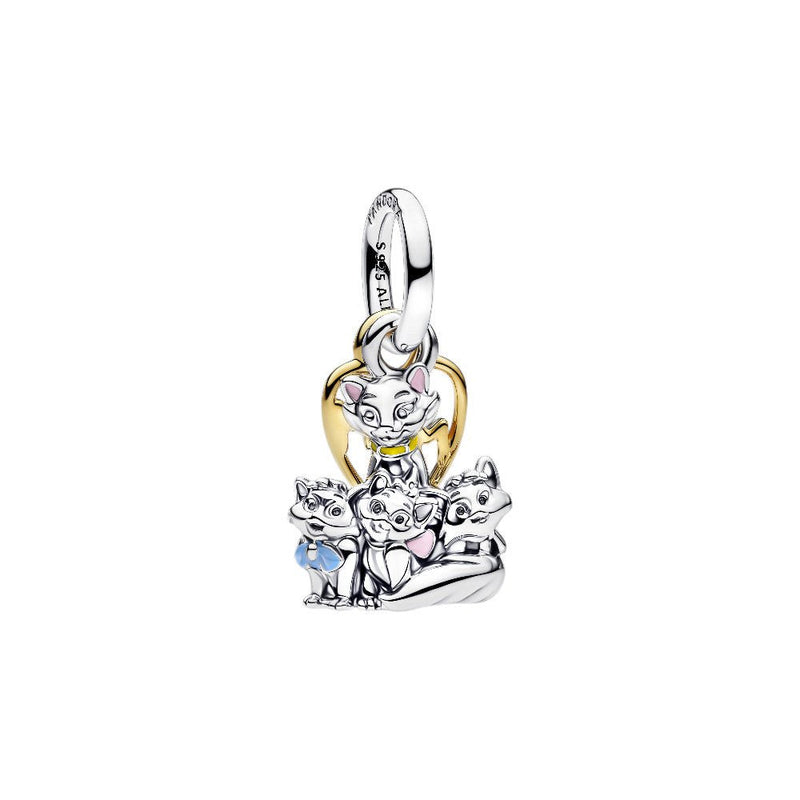PANDORA Disney Aristocats Duchess & Kittens Dangle Charm 764465C01