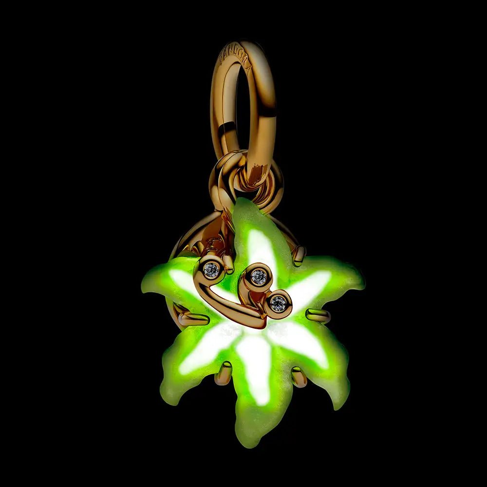 PANDORA Disney Tangled Sundrop Flower Glow - in - the - dark Charm 764020C01