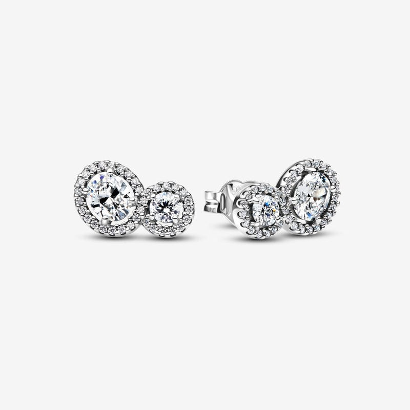 PANDORA Embracing Halo Stud Earrings 293774C01