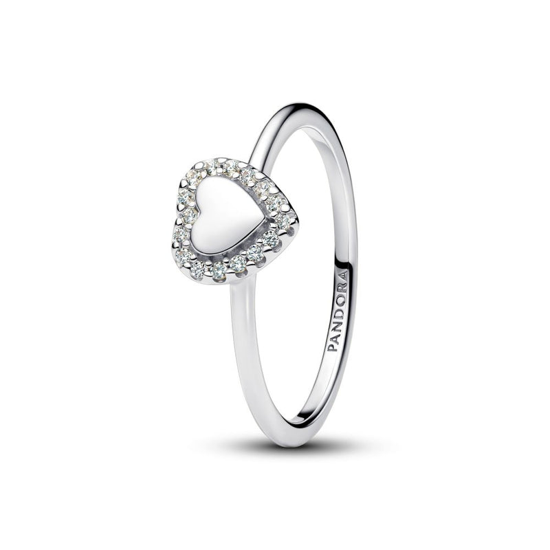 PANDORA Engravable Heart Halo Ring 193801C01193801C01