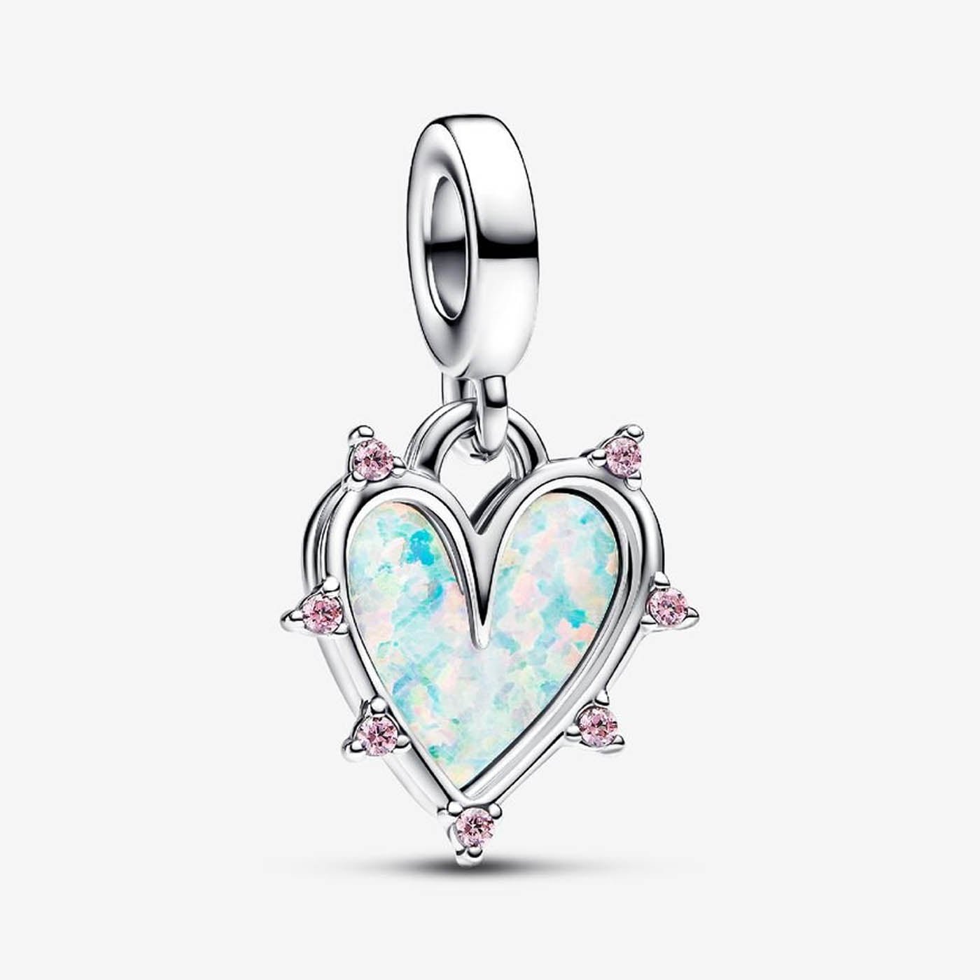 PANDORA Friendship Opalescent Double Dangle Charm 793434C01270617