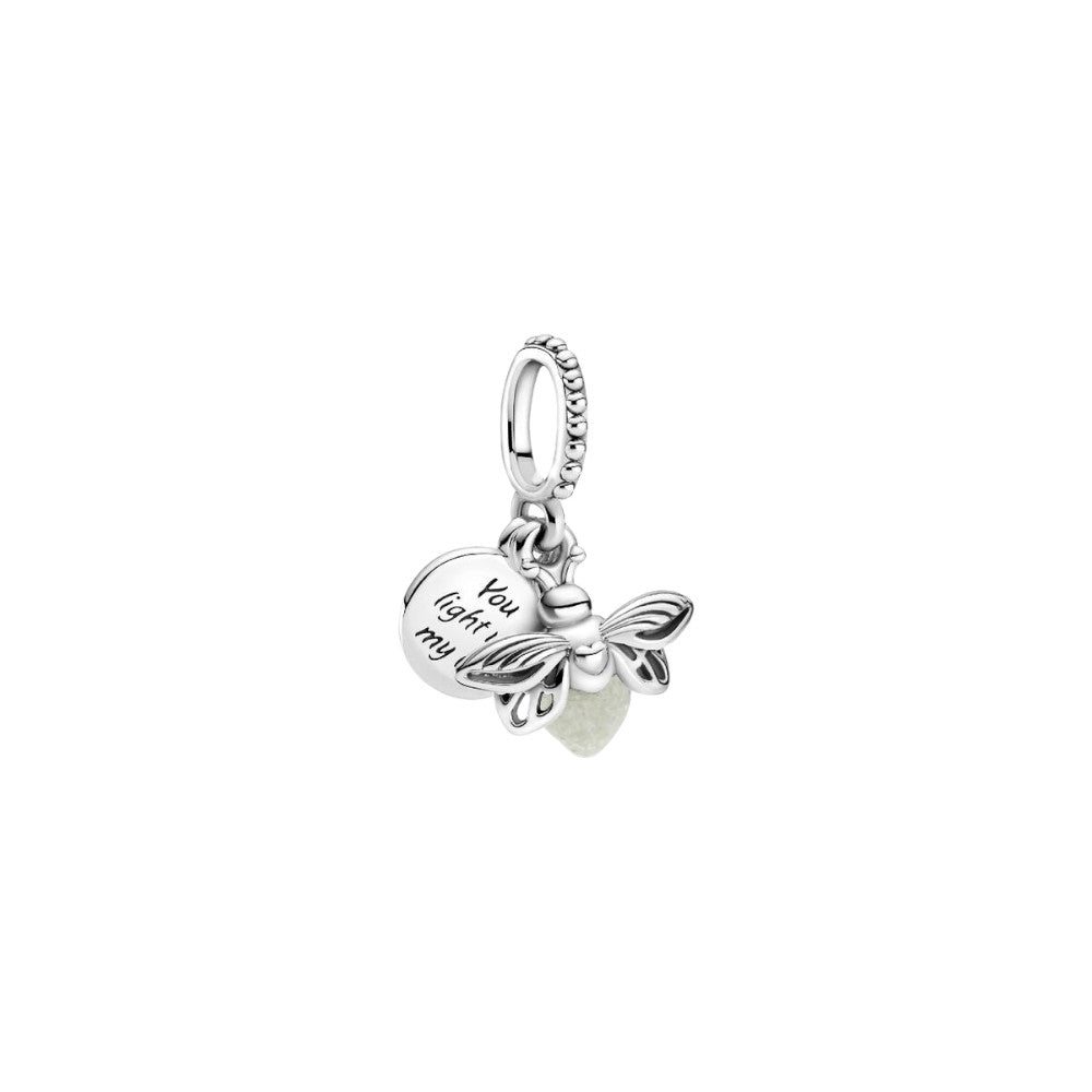PANDORA Glow - In - The - Dark Firefly Dangle Charm 799352C01