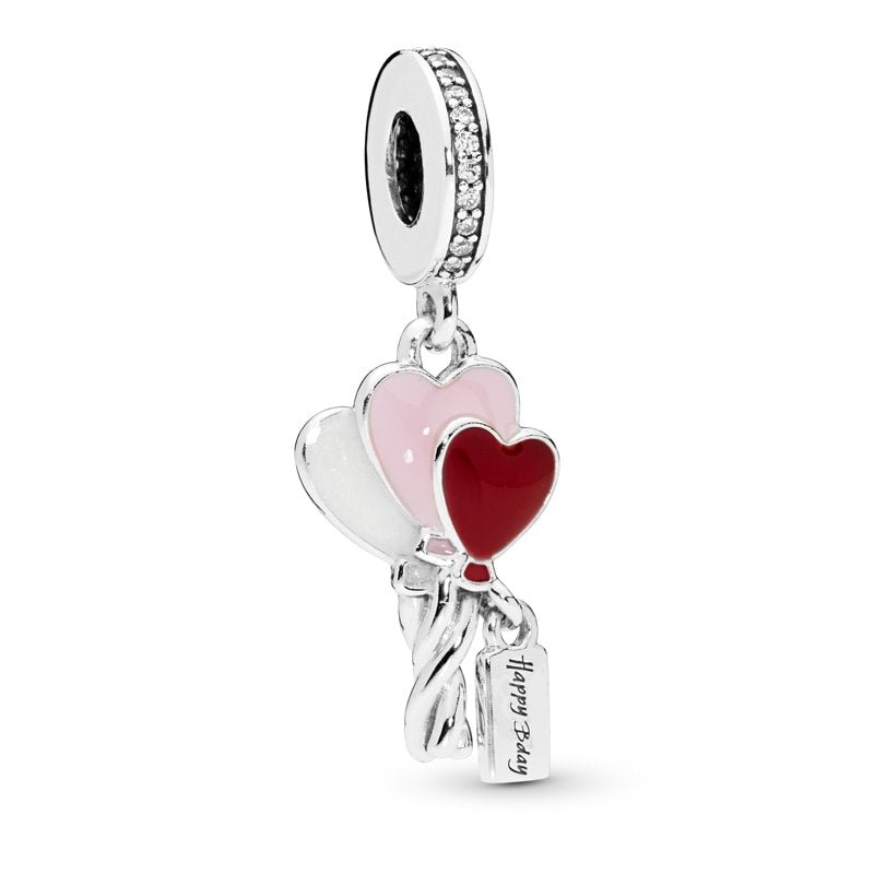 PANDORA Heart Balloons Birthday Charm 798076CZ