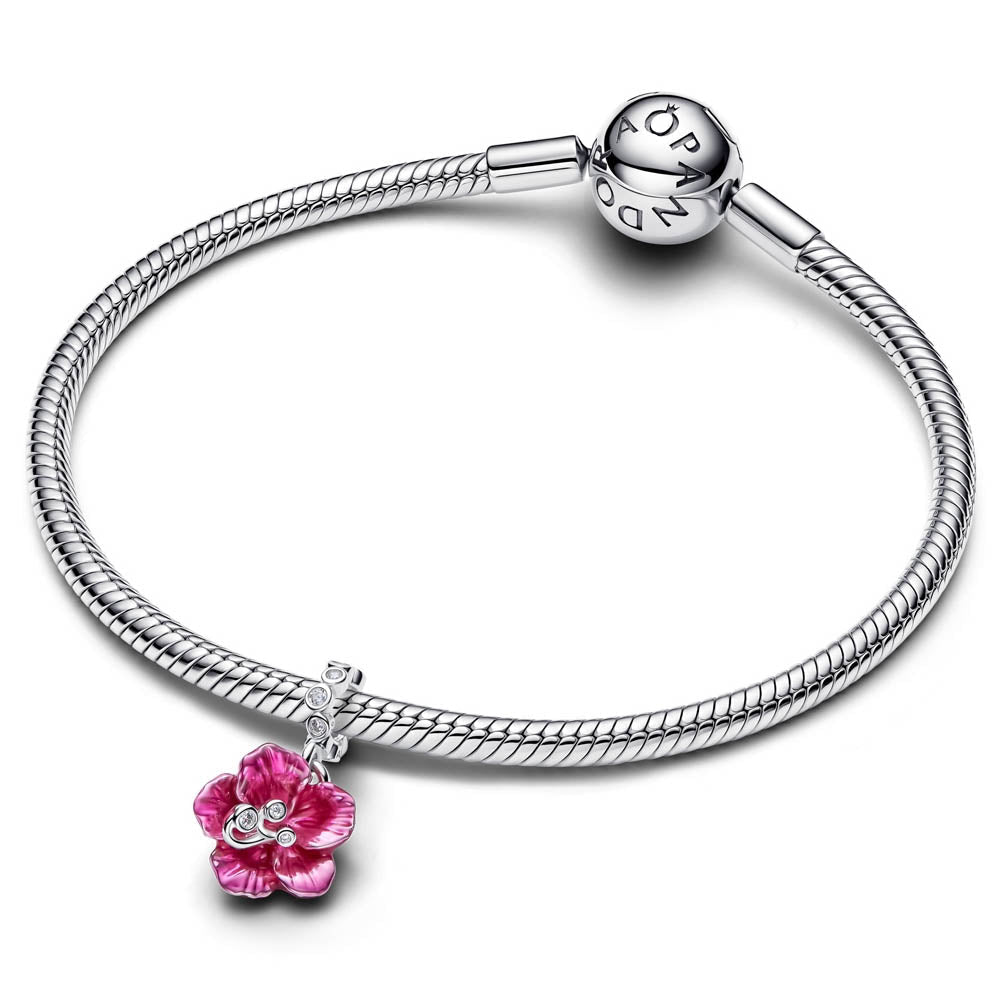 PANDORA Hibiscus Dangle Charm 794698C01794698C01