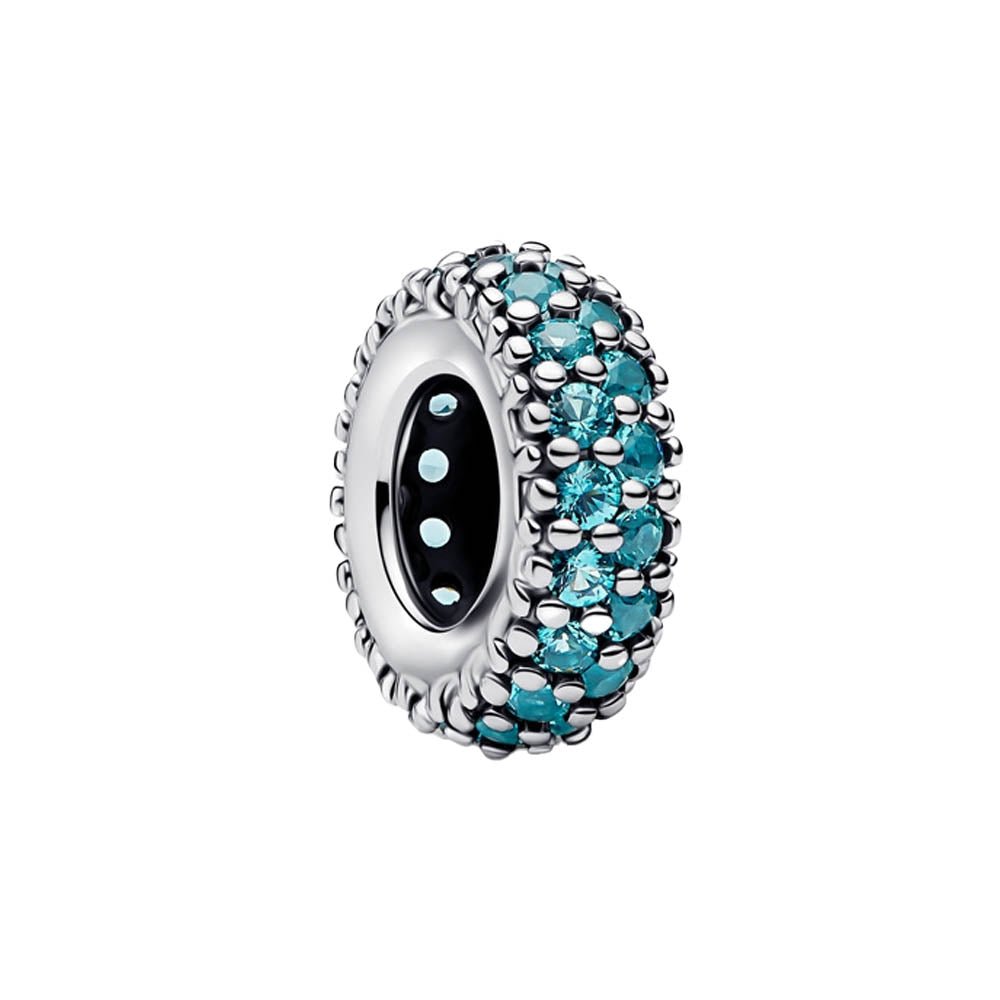 Pandora Ice Blue Stone Spacer Charm 791359C01 | David Christopher