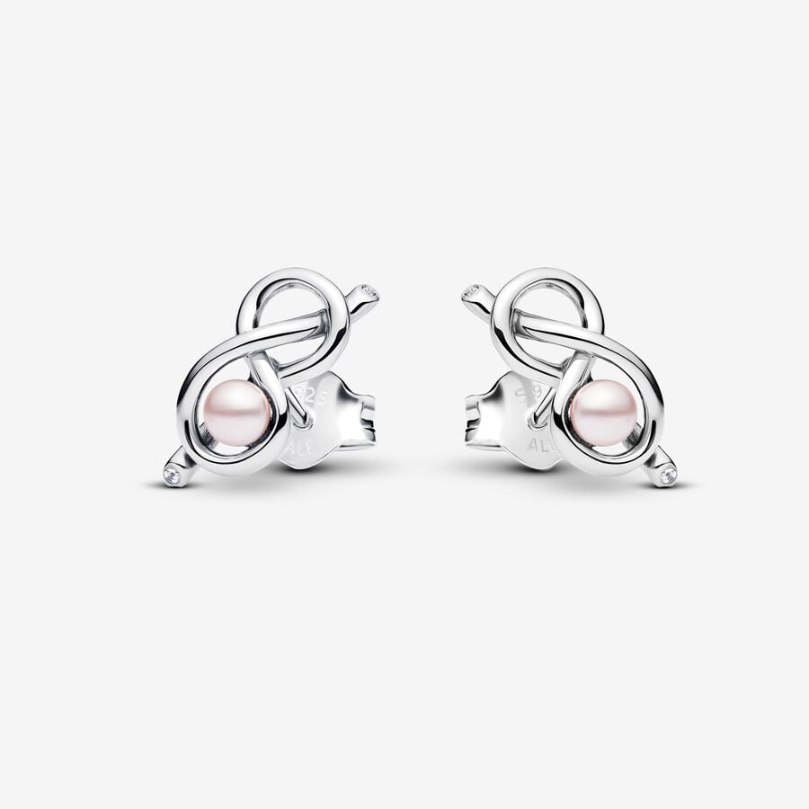 PANDORA Infinity Knot Stud Earrings 293761C01