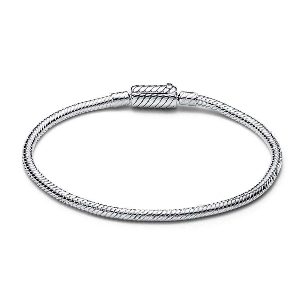 PANDORA Moments Sliding Magnetic Clasp Snake Chain Bracelet 590122C00267490