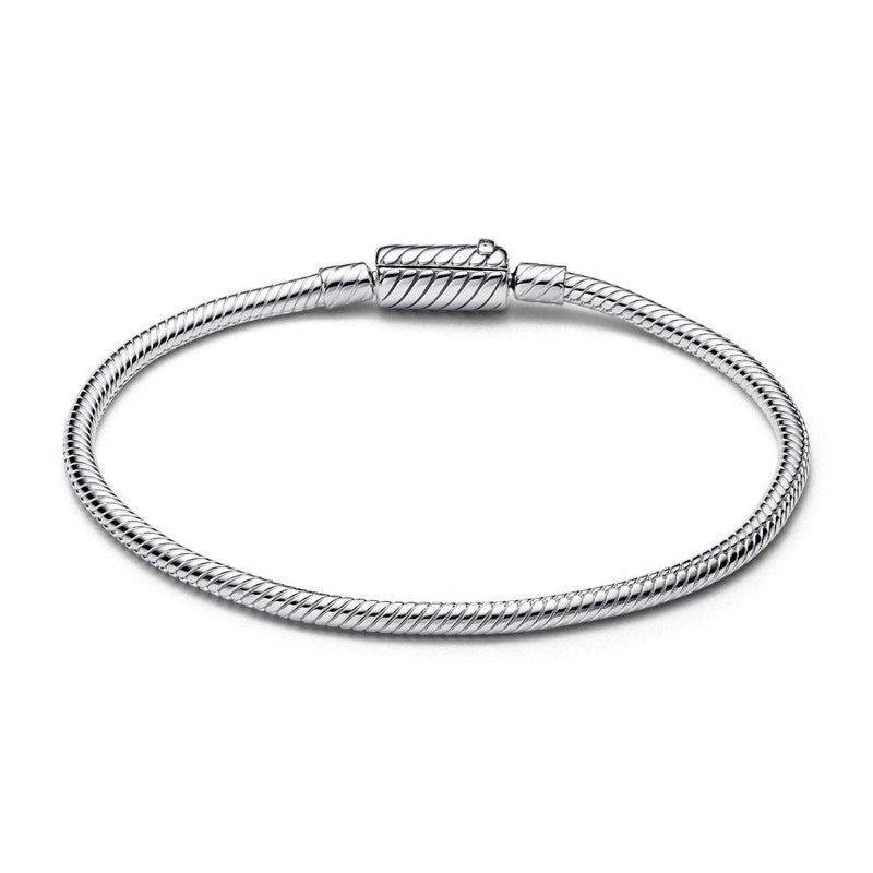 PANDORA Moments Sliding Magnetic Clasp Snake Chain Bracelet 590122C00267490