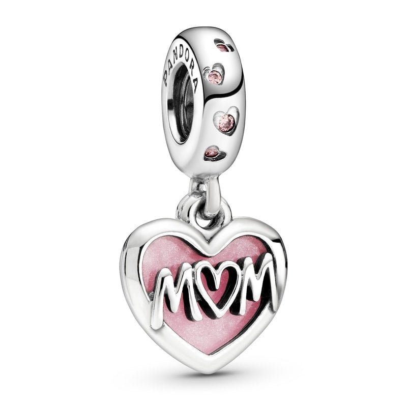PANDORA Mum Script Heart Dangle Charm 798887C01