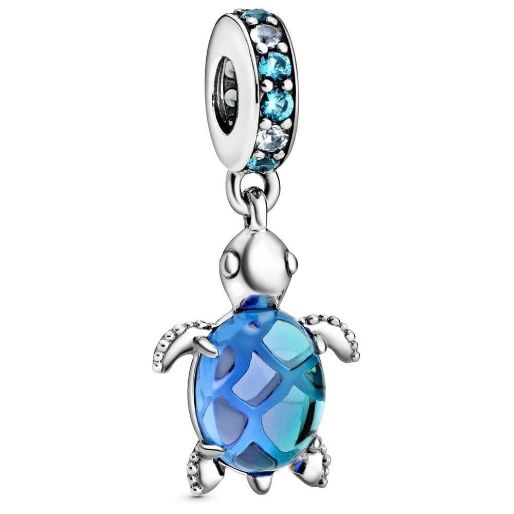 PANDORA Murano Glass Sea Turtle Dangle Charm 798939C01