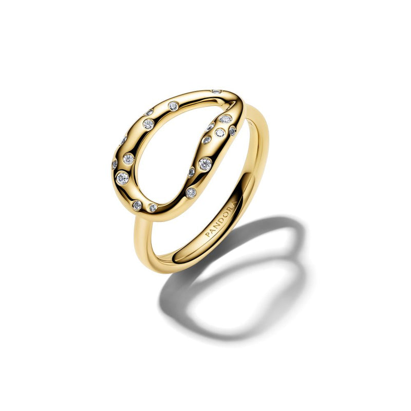 PANDORA Organically Shaped Stone - Set Statement Ring 164676C01164676C01