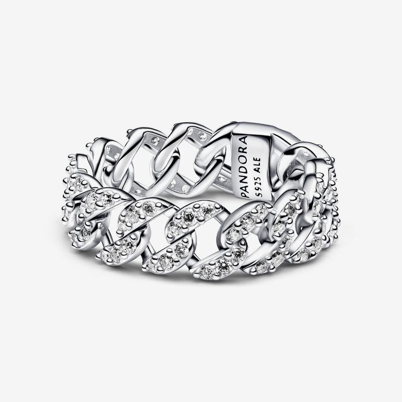 PANDORA Pave Cuban Chain Ring 193557C01193557C01