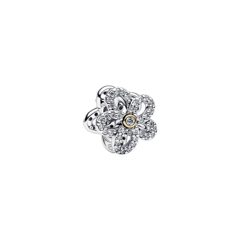 PANDORA Pavé Flower Openwork Charm 764480C01