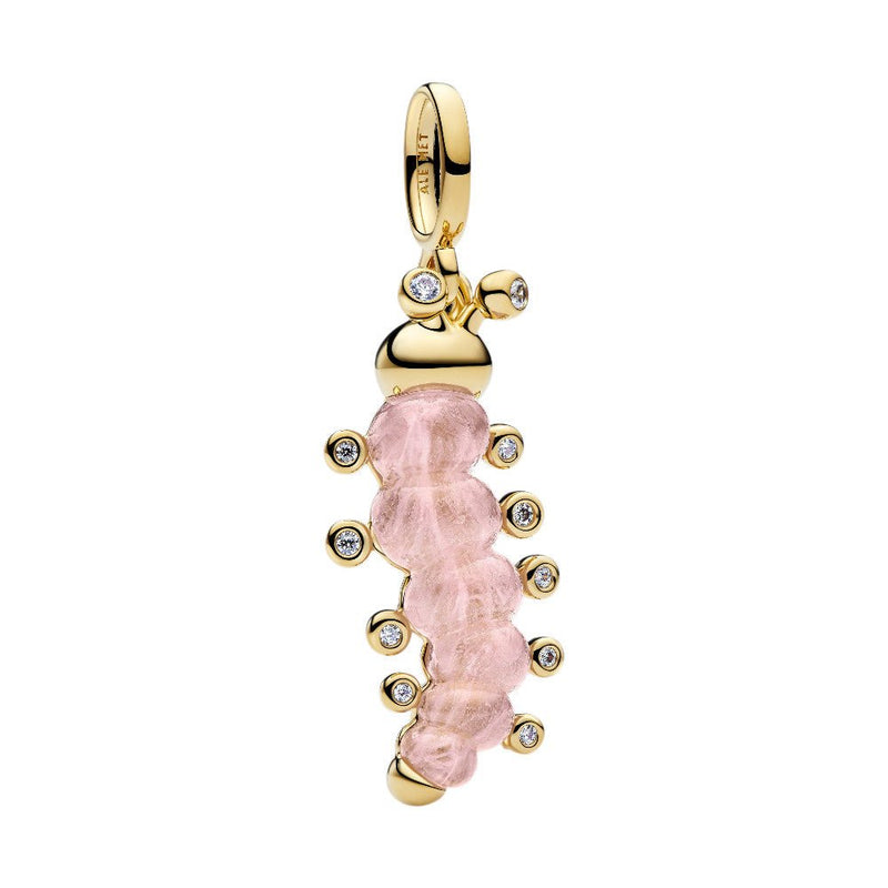 PANDORA Pink Caterpillar Charm 764489C01