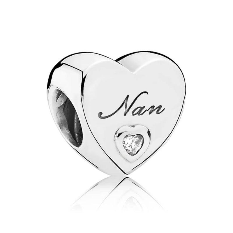 PANDORA Polished Nan Heart Charm 797031CZ