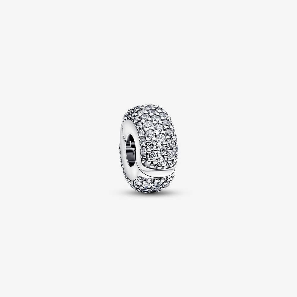 PANDORA Ribbed Clip Charm 794032C01276368