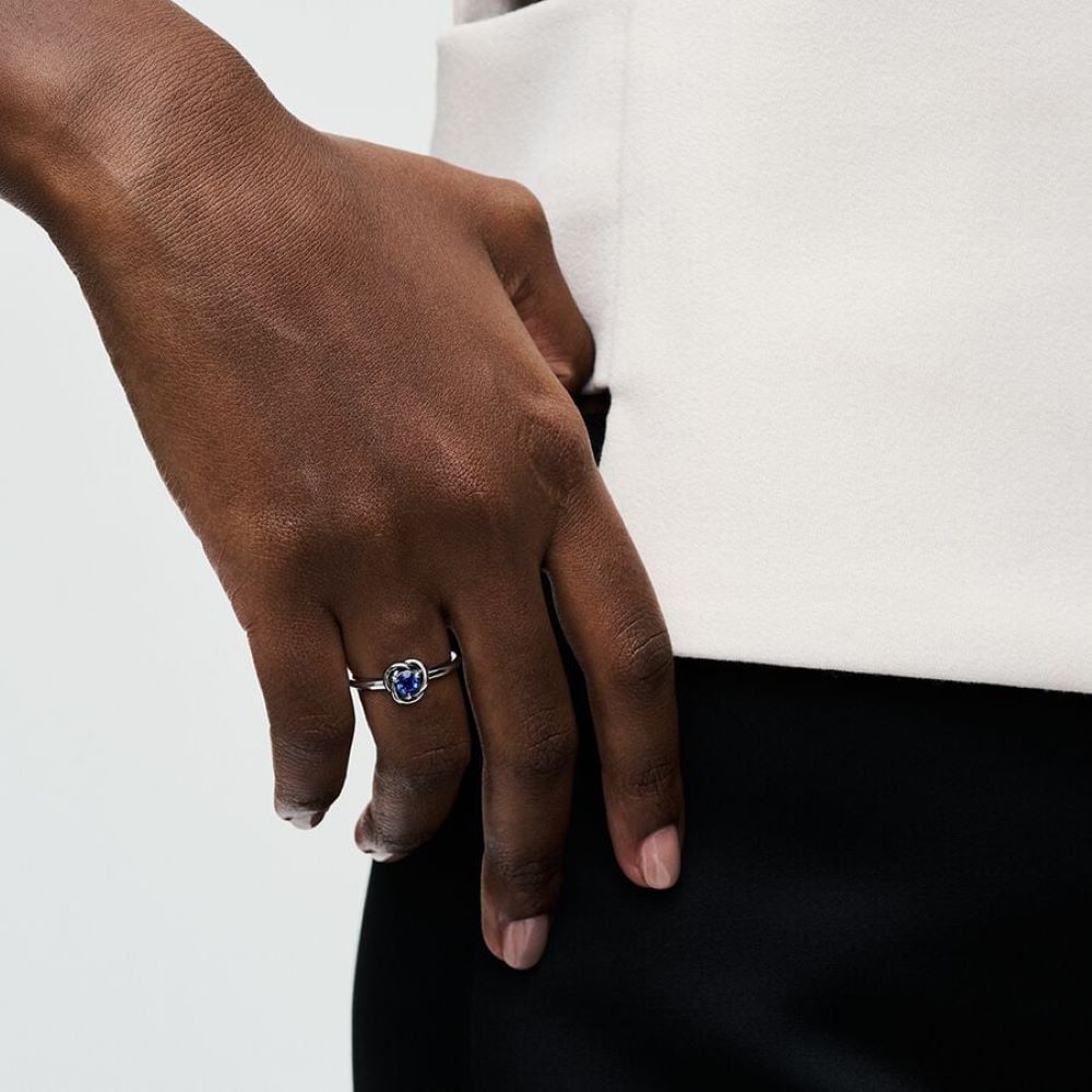 PANDORA September Birthstone Eternity Circle Ring 192993C09