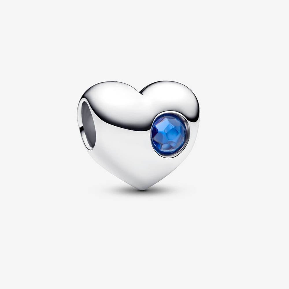 PANDORA September Birthstone Heart Charm 794161C09276363