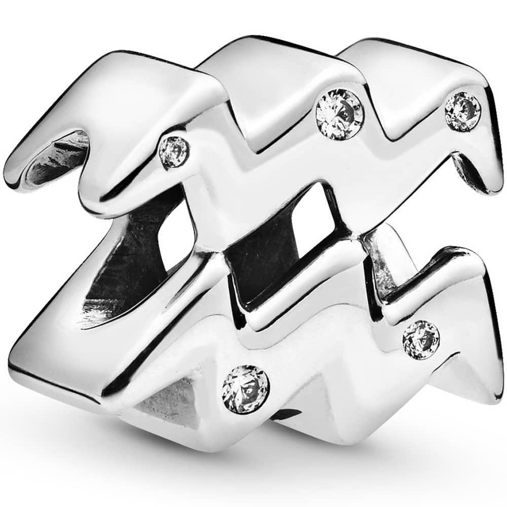 PANDORA Sparkling Aquarius Zodiac Charm 798415C01