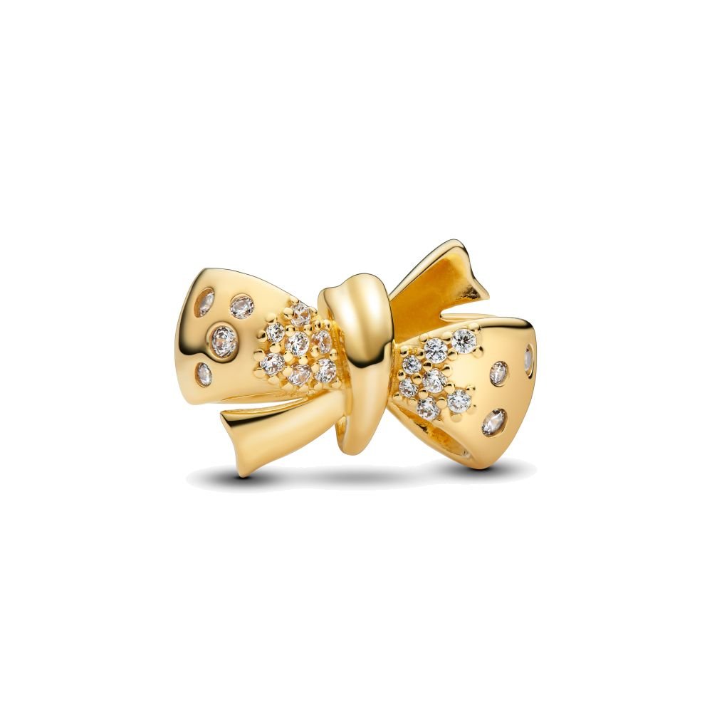 PANDORA Sparkling Bow Charm 763442C01