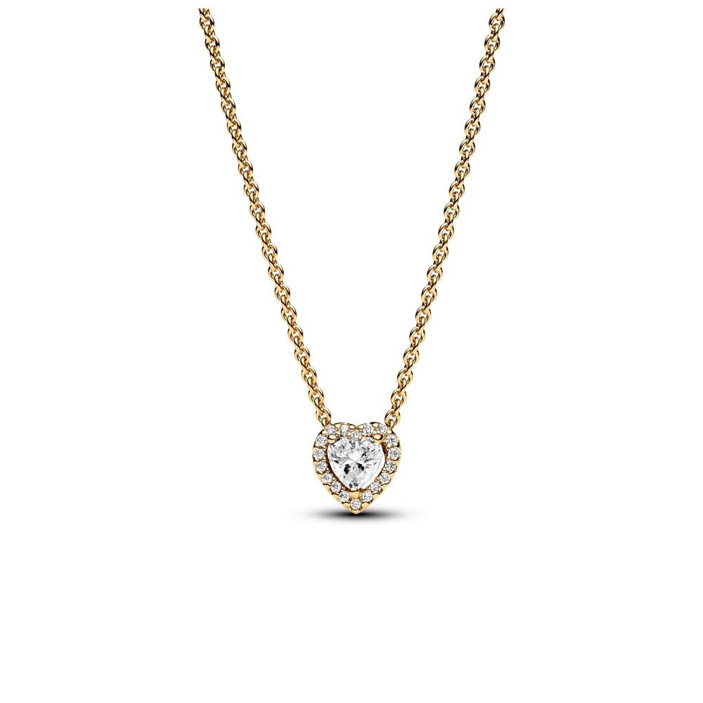 PANDORA Sparkling Elevated Heart Collier Necklace 368425C01