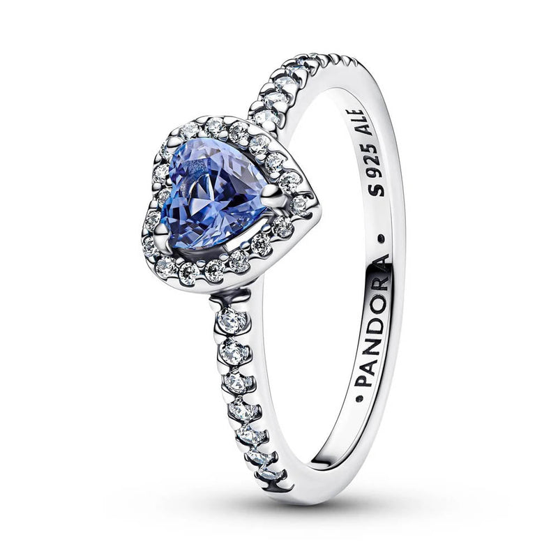 PANDORA Sparkling Elevated Heart Ring 198421C05198421C05