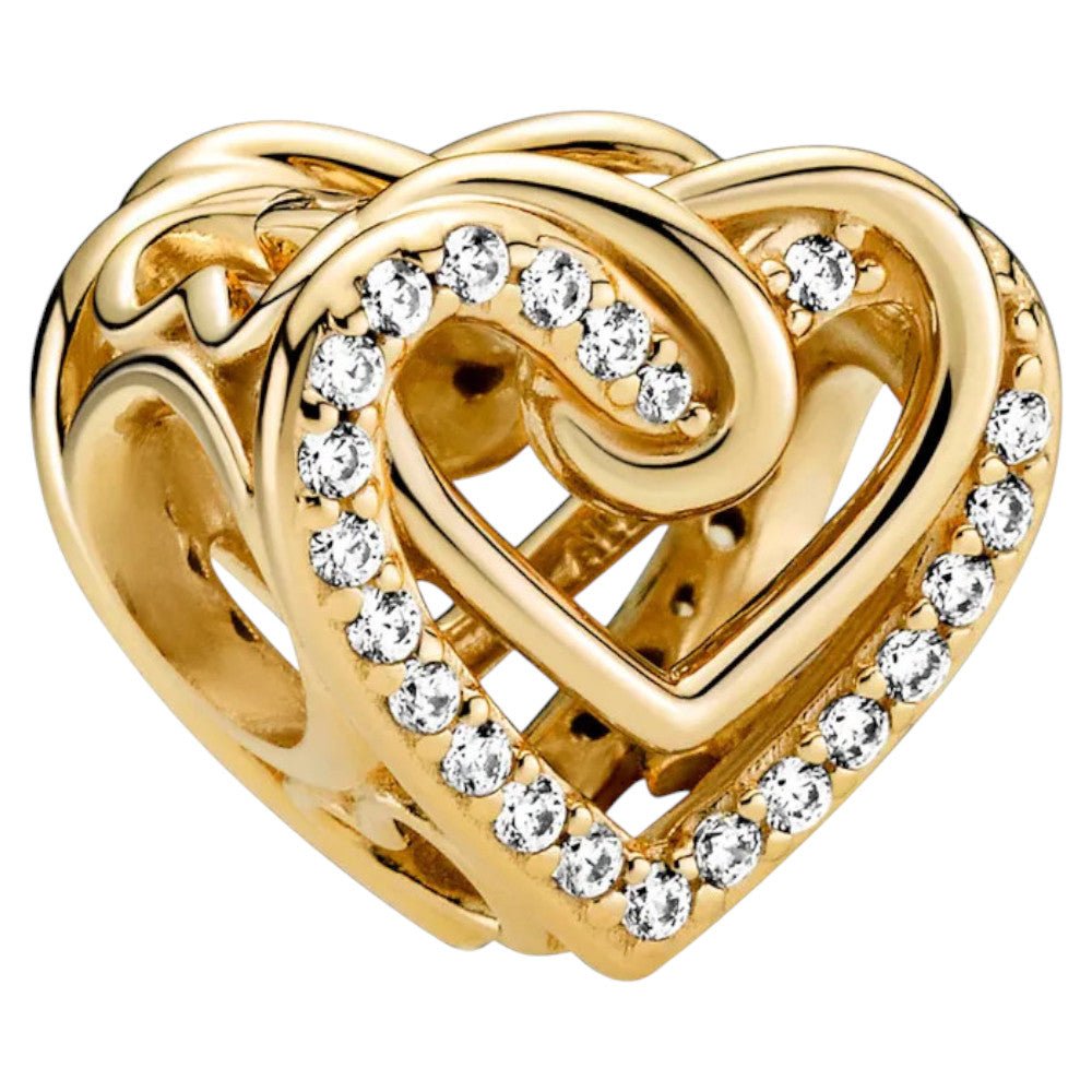 PANDORA Sparkling Entwined Hearts Charm 769270C01