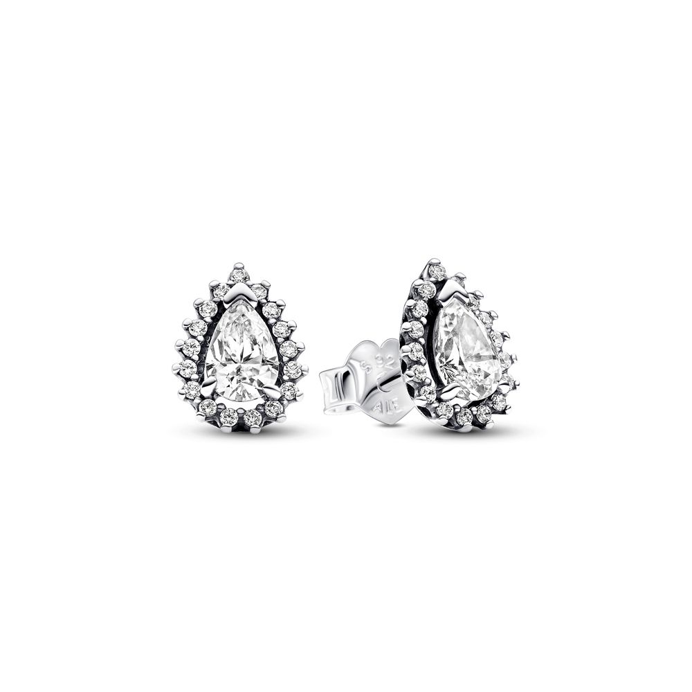 PANDORA Sparkling Pear Halo Stud Earrings 292834C01292834C01
