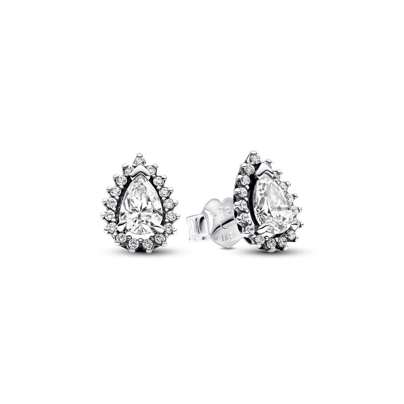 PANDORA Sparkling Pear Halo Stud Earrings 292834C01292834C01