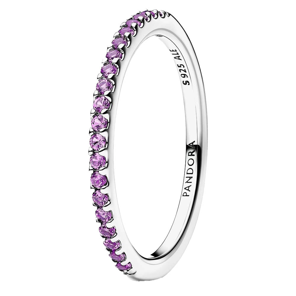 PANDORA Sparkling Purple Half - Eternity Band Ring 192999C04192999C04