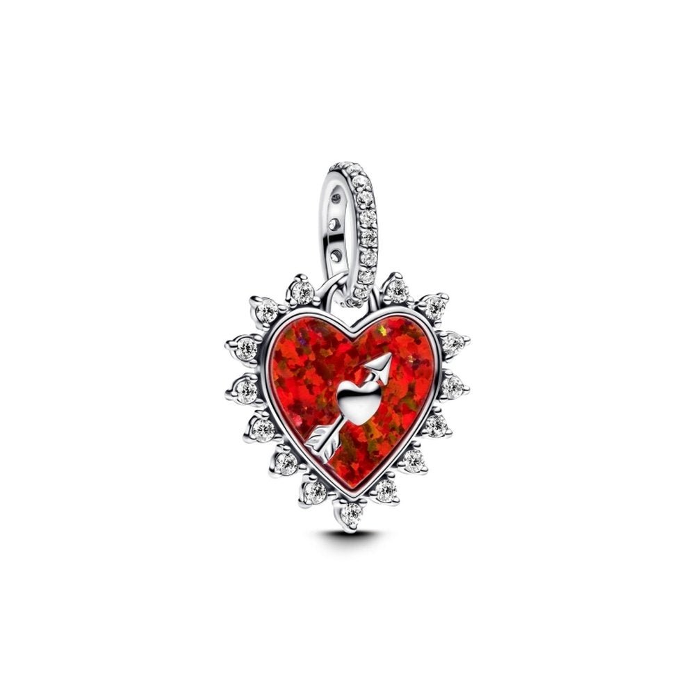 PANDORA Spinnable Arrow Heart Dangle Charm 793667C01