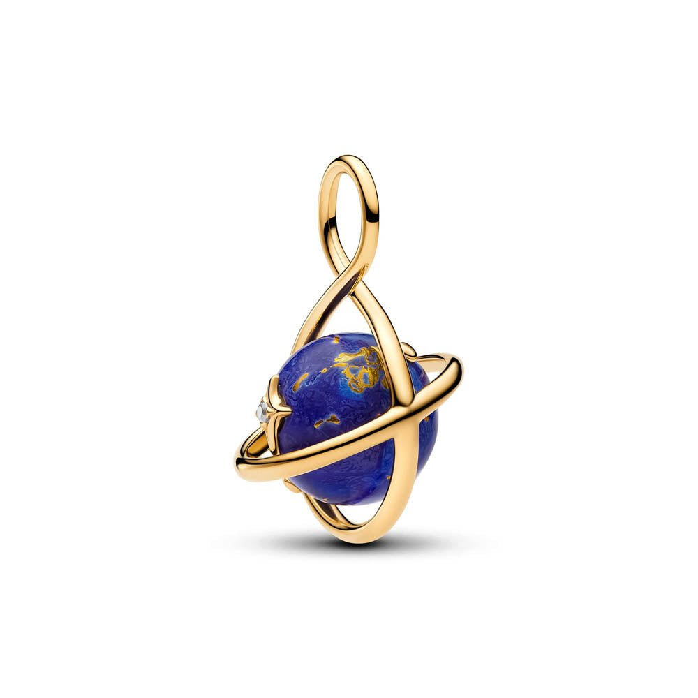 PANDORA Spinning Celestial Blue Planet Dangle Charm 765032C01765032C01