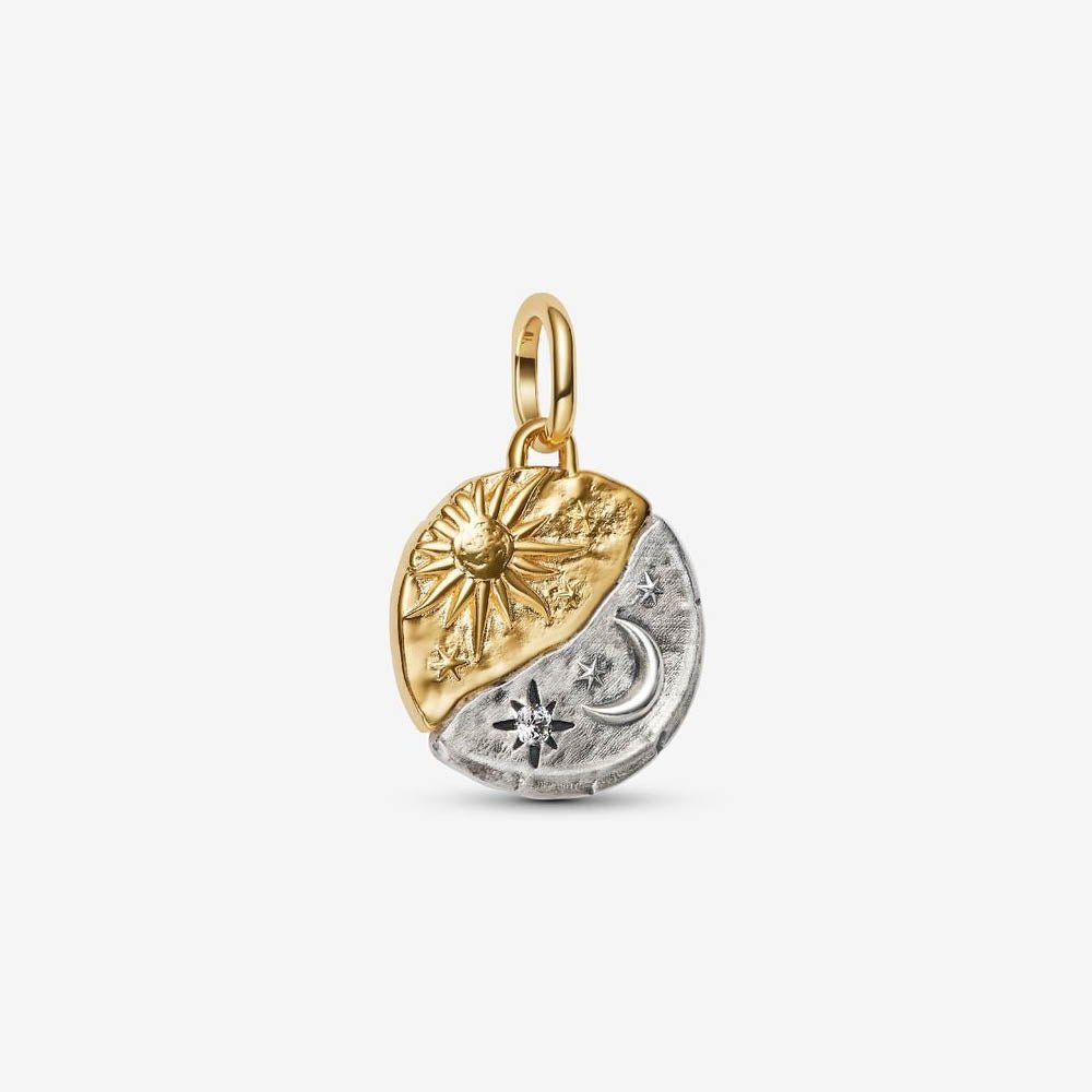 Pandora Sun and Moon Medallion Charm 763977C01 | David Christopher ...