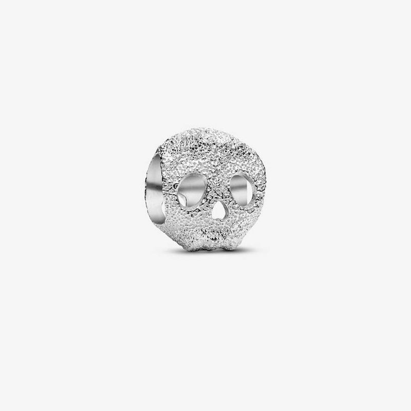 PANDORA Textured Skull Mini Charm 794040C00276344