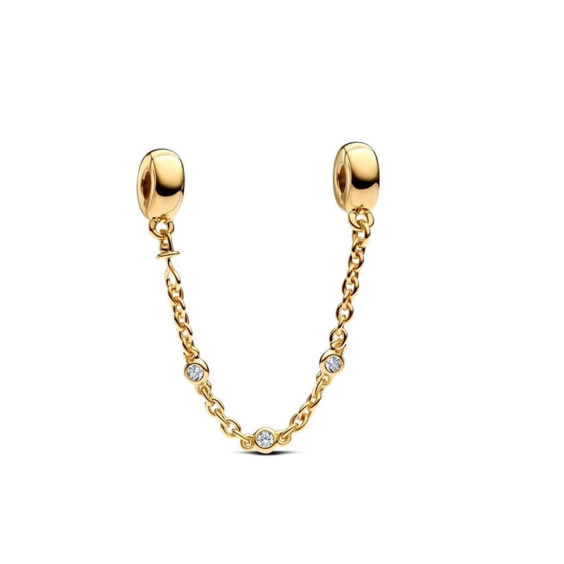 PANDORA Triple Clear Stone Safety Chain 763515C01-5763515C01-05